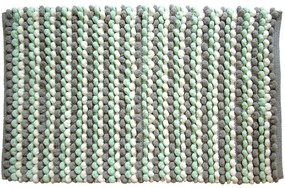 Kúpeľňový koberček Mosaic Sivý/Mätový 50x80 cm