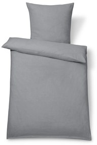 Ľanová posteľná bielizeň, sivá, štandardná veľkosť