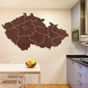 Drevená puzzle nástenná mapa Česká republika | SENTOP M002