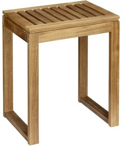 Wenko Fondi Acacia kúpeľňová stolička, 46 x 30 x40 cm