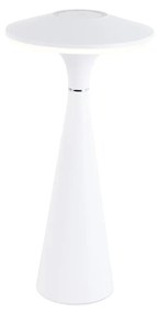 Stolná lampa biela vrátane 3-stupňovej LED stmievateľnej IP44 nabíjateľná - Espace
