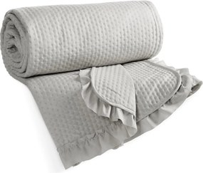 PREHOZ NA POSTEĽ FALBANKA 170X210 CM STRIEBORNÝ