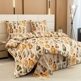 Obliečky z mikrovlákna APOTHECARY krémové Rozmer obliečky: 70 x 90 cm | 140 x 220 cm