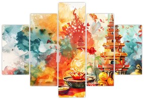 Obraz - Akvarelové ilustrácie (150x105 cm)