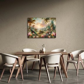 Obraz - Pávy v záhrade (70x50 cm)