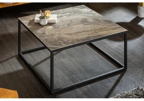 Konferenčný stôl 40670 75x75cm Marble Look Ceramik Taupe  - Komfort-nábytok