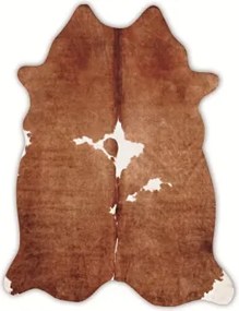 Imitácia kravskej kože hnedá, 120x150 cm%