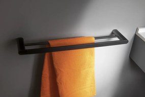 Sapho, FLORI držiak uterákov 400x70mm, čierný, RF010/15