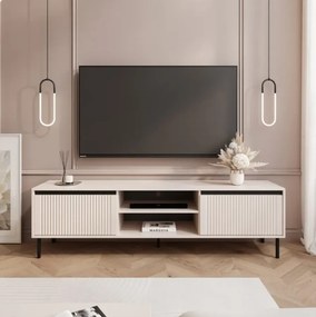 Dizajnový TV stolík MADDEN 180 cm béžová