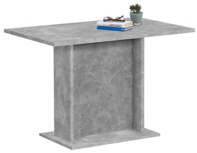 FMD Jedálenský stolík betónovo-sivý 110 cm