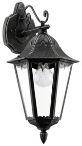 Vonkajšie retro a vintage svietidlo EGLO NAVEDO wall black 93456