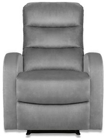 Kreslo Elena šedé s funkciou relax