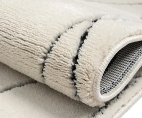 My Flair, Behúň Moroccan Magic CA40047 weiß, 80x250, čiernobiela, obývacia izba