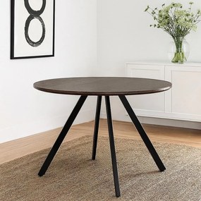 Jedálenský stôl AVENBERG RONDO Ø120 hnedý