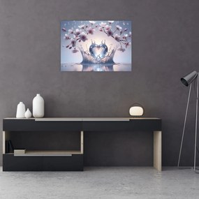 Obraz - Diamantové srdce (70x50 cm)