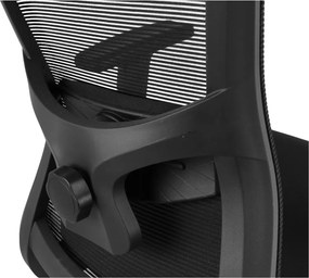 Kancelárska ergonomická stolička Neoseat LORELI — čierna, nosnosť 150 kg