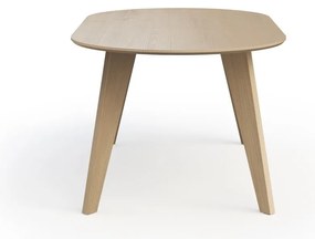 Jedálenský stôl s doskou v dubovom dekore v prírodnej farbe 100x180 cm Lago – TemaHome