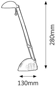 Rabalux 4335 - LED stolná lampa RONALD 1xLED/5W/230V