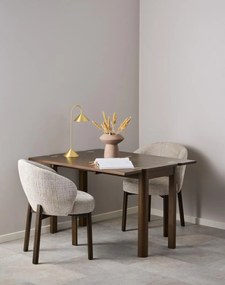 Jedálenská stolička Darlene, béžová, dubové nohy (09541)