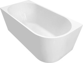 Aqualine Tibbera, rohová stojaca vaňa, ľavá, 160x75cm, biela, E1036
