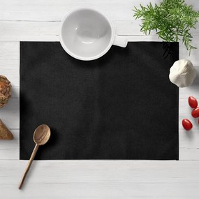 Biante Prestieranie na stôl/imitácia brúsenej kože Alcantara ALC-012 Čierne 30x40 cm