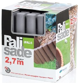 PROSPERPLAST Záhradná palisáda, sivá, 270 cm