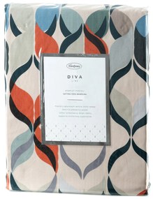 SATÉNOVÉ OBLIEČKY DIVA19 200X220 CM, 2KS 70X80 CM VZOROVANÉ