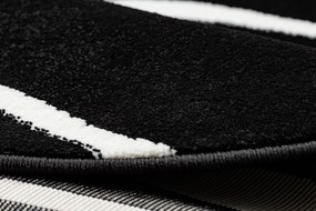 Okrúhly koberec HAMPTON Rosa ruža, kvety čierny