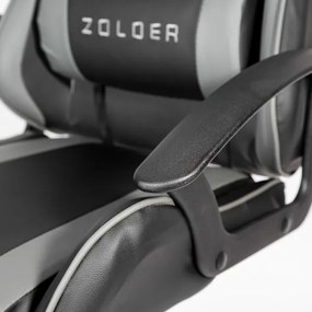 Herná stolička FIORANO čierna/sivá