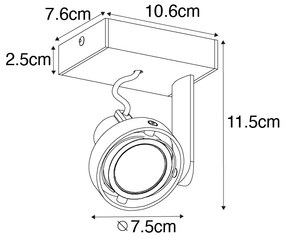 Moderné bodové svetlo čierne - Master 50