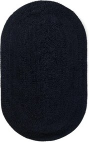 Kúpeľňový koberček Javo Cotton čierny ovál
