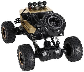 KIK Diaľkovo ovládané kovové auto RC Rock Crawler 4WD 1:12, zlaté