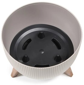 Kvetináč Rosa Linea 24x15 cm kávový espresso