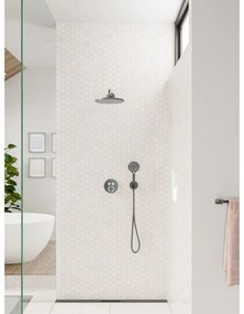 HANSGROHE Croma horná sprcha 1jet EcoSmart, priemer 280 mm, kartáčovaný čierny chróm, 26221340