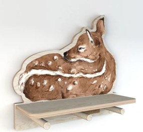 Polička do detskej izby ospalý jeleň