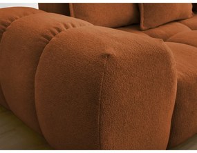 Terakotová ženilková rozkladacia/s úložným priestorom rohová pohovka (pravý roh/do L) Everest – Bobochic Paris