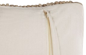 Sada 2 bavlnených vankúšov 45 x 45 cm béžová ASLANAPA Beliani