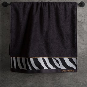 BAVLNENÝ UTERÁK EVA MINGE22 50X90 CM ČIERNA