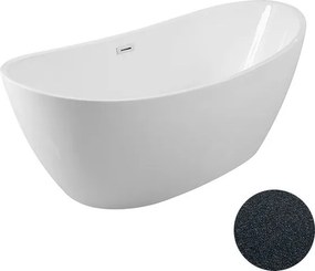 Besco Akrylátová voľne stojaca vaňa Ayla Glam G 170x80 BESCO-Typ výpuste: Click-Clack s prepadom, biela, BESCO-Rozmery: 170x80, BESCO-Farba: Biela/gr…