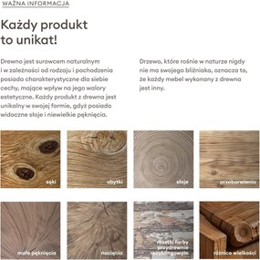 Odkladací stolík Limali 50 cm mangové drevo hnedý
