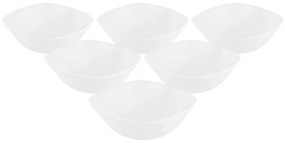 Altom Sada misiek z opálového skla White harmony 12,5 cm, 6 ks