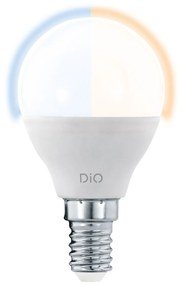 EGLO Stmievateľná LED žiarovka, E14, P45, 5W, 400lm, teplá biela-studená biela