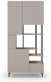 Krémová knižnica 84x175 cm Perla – Marckeric