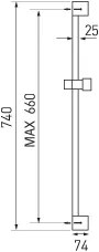 Novaservis Sprchové súpravy - Súprava sprchovej hlavice, 3 prúdy, hadice a tyče, čierna, KIT602,5