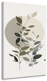 Obraz minimalistické rastlinky s bohémskym nádychom - 50x100