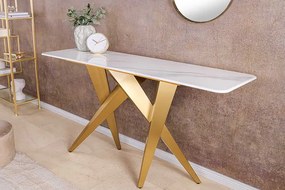 Dizajnová konzola Zephyra 140 cm biela
