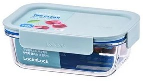 LOCKnLOCK Dóza sklenená obdĺžniková CLEAR, 630 ml, mint, 630 ml