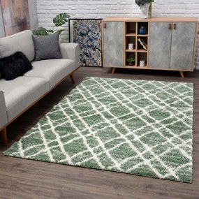 Dekorstudio Shaggy koberec s dlhým vlasom PULPY 540 - zelený Rozmer koberca: 80x300cm
