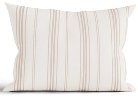 Bavlnená obliečka na vankúš Natural 50 × 70 cm - Prúžky béžové