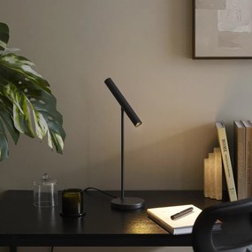 Moderná stolná lampa čierna vrátane LED s dotykovým stmievačom - Neva